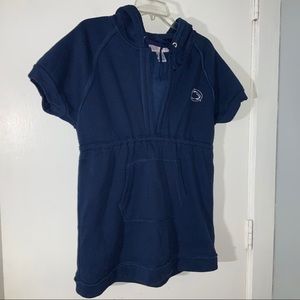 Penn State Sweatshirt Hoodie Vneck gather high wst